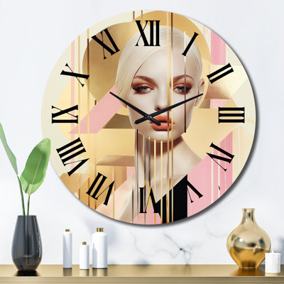 Horloge murale en métal