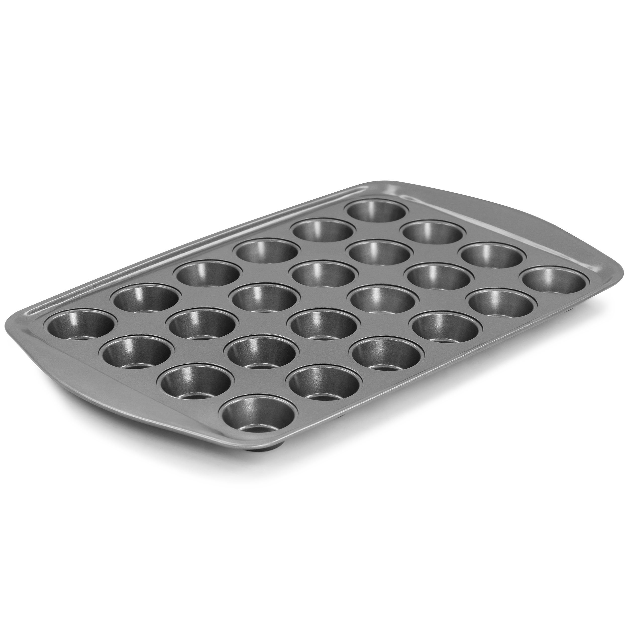 Gibson 12-Cup Baker's Friend nonstick Steel Muffin Pan - Black