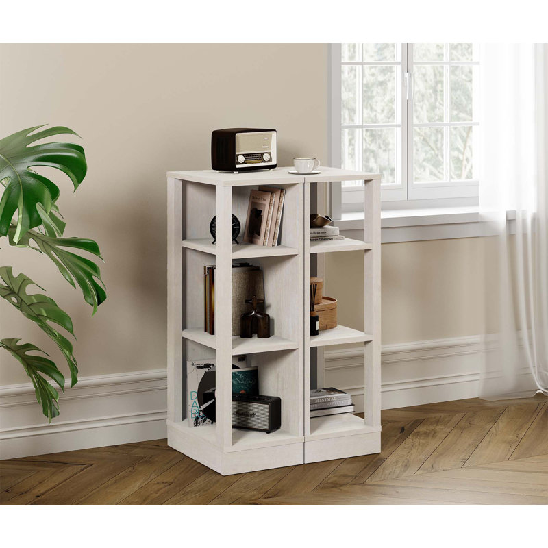 Petite bibliothèque Ebern Designs, ensemble de 2, (4 tablettes) H 31 po x l 9,8 po x P 15,3 po