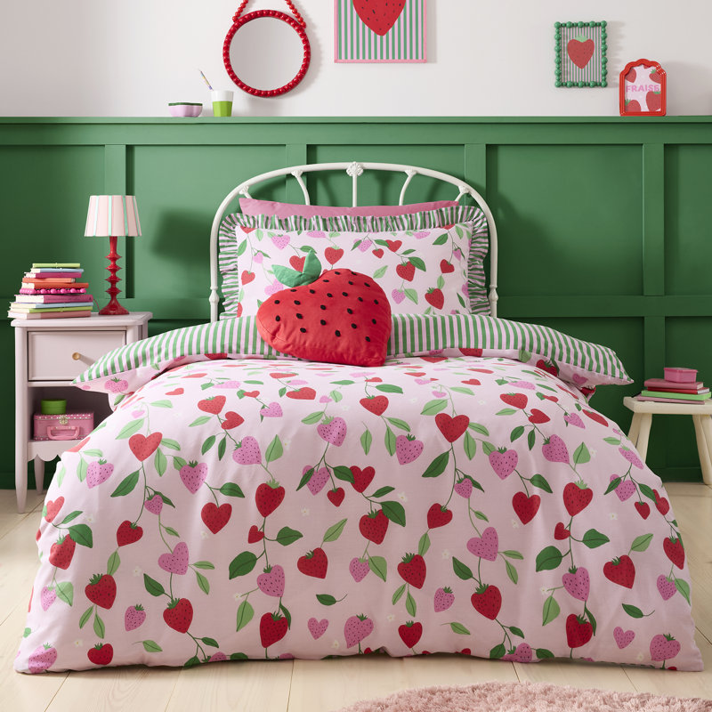 Floral Red Cushion