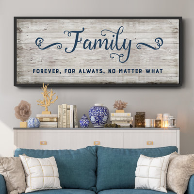 «Family Forever» - toile encadrée