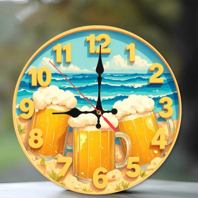 Horloge sur la plage