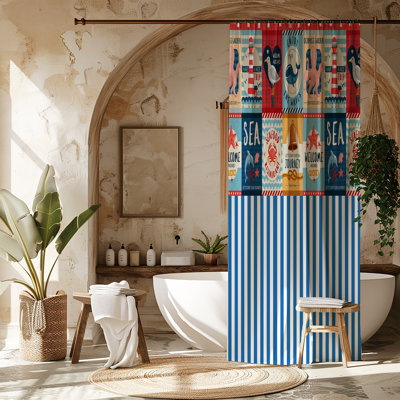 Nautical Signs Shower Curtain