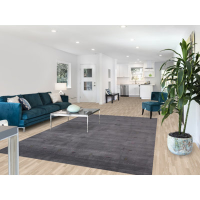 Tapis indien fait à la main gris Gabbeh 10