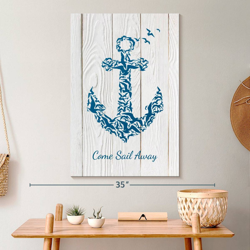 «Anchor Quote», reproduction sur toile tendue, H 30 po x l 20 po x P 1,25 po
