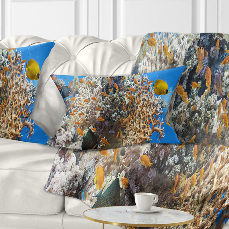 Coussin Coral Scene Panorama - Sea & Shore