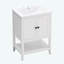 Meuble-lavabo blanc 24 po avec comptoir d'évier