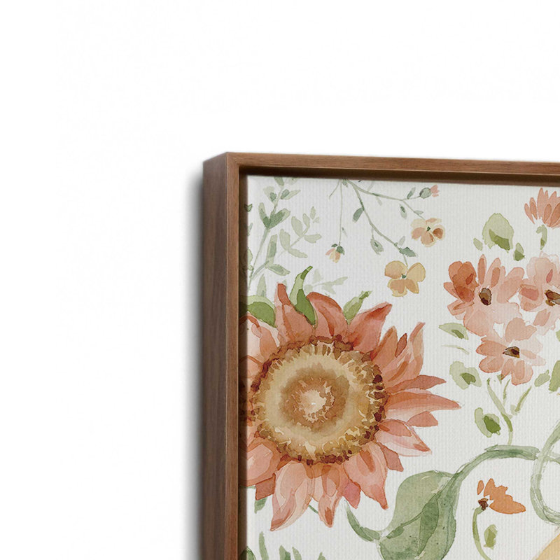 «Fall Cottage Garden IV» par Katrina Pete, reproduction d'art, 13.5" H x 19.5"W, Brown, Framed Canvas
