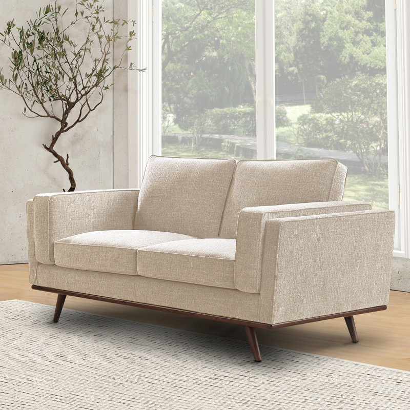 Causeuse Lauro, Polyester beige