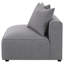 Chaise sans accoudoirs avec coussin décoratif Boneless Amherst
