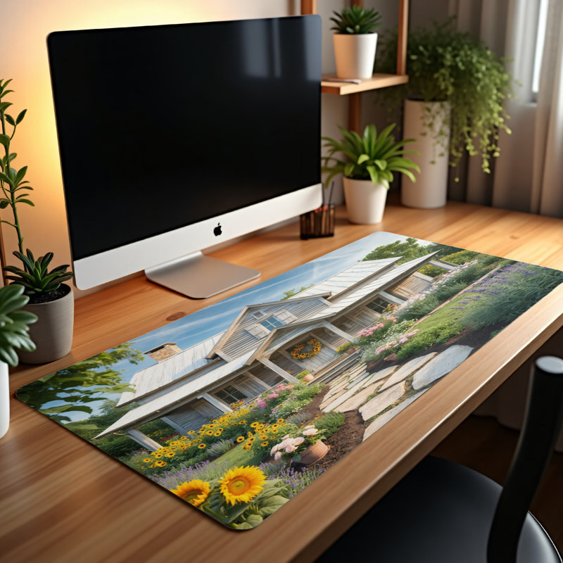 Polyester Desk Pad, 14.4x12.1