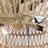 22" 7-Blades Classic Caged Ceiling Fan with Remote Control and Light Kit Included