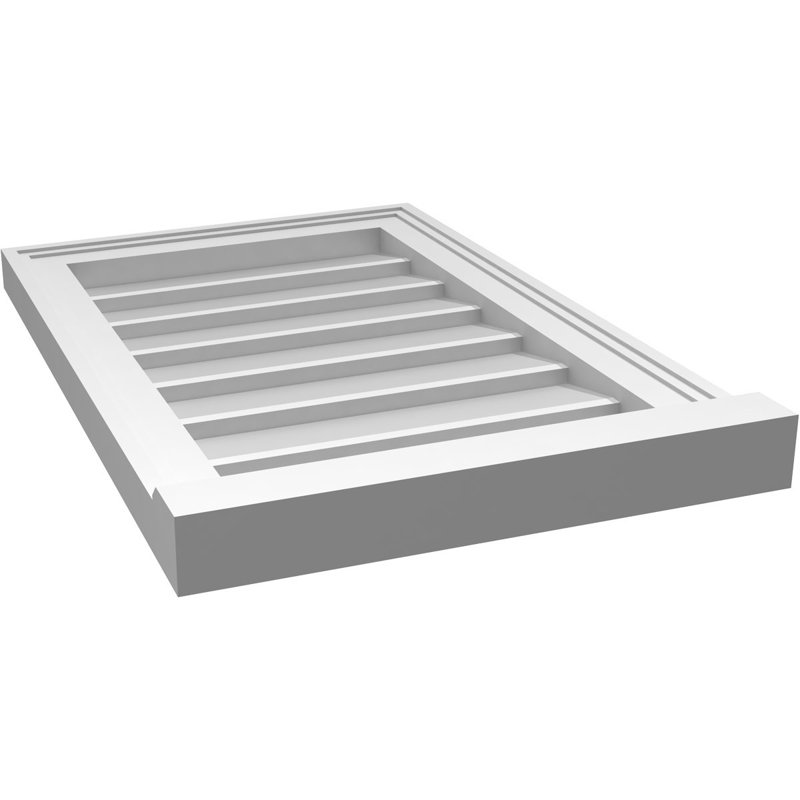 Cadre de seuil Brickmould, brun clair apprêté, H 24 po x l 16 po x P 2 po