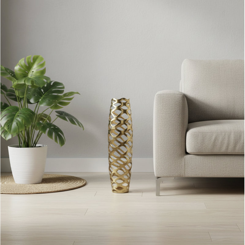 Vase de plancher Onda, H 31 po x l 9 po x P 9 po