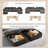 Modular Sectional Sofa with Movable Storage Ottoman and Console-1060096275