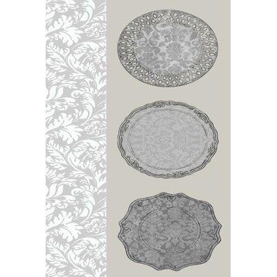 Linear Tableware I - Wrapped Canvas Print