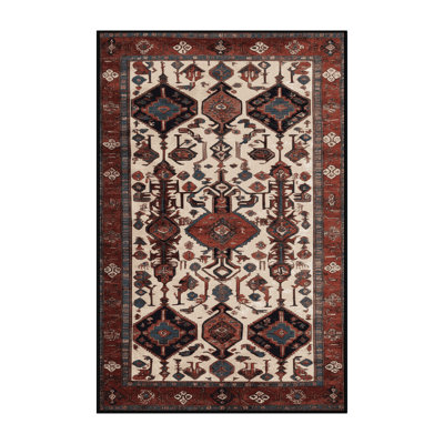 Machine Washable Persian Brown Area Rug