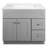 Brookings 37 Inch Solid Wood Bathroom Vanity with Modern Sink Top, Assembled, Sherwin Williams – Design House, 216218-101466709