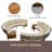 Wystan 53.1 " W Curved Patio Sectional Set with Cushions-1821921208