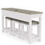 Ensemble de console et tabouret 71,5 po