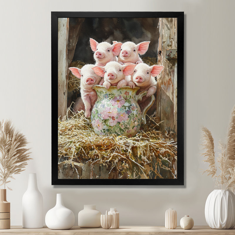 Guertin - Animaux, art mural, salon, H 32 po x l 16 po, Reproduction encadrée d'une seule photo, Noir, noir, noir, noir