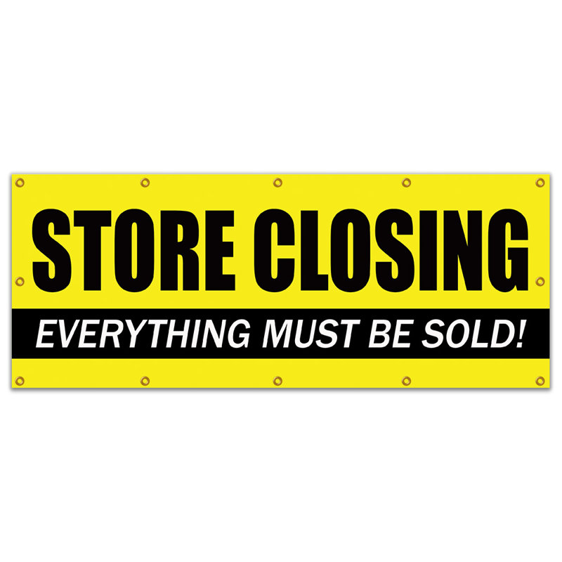 48"x120" STORE CLOSING BANNER