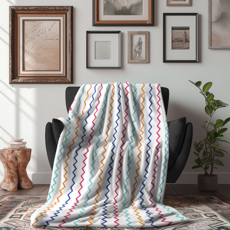 Gentle Vibrance - Couverture de qualité supérieure 1 pièce, Lit simple