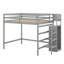 Lit mezzanine double avec garde-robe et escalier-1794042569
