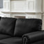 Canapé en cuir de vache de style moderne et classique avec clous-1273799234