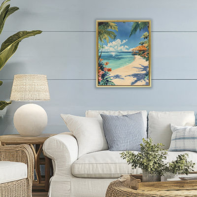 Cadre flottant Tropical Oceanside Cabana, design par Franklyn Gregory
