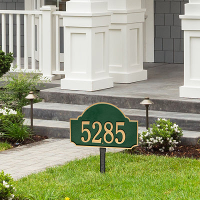 Plaque d'adresse pour pelouse 1 ligne Fitzwilliams