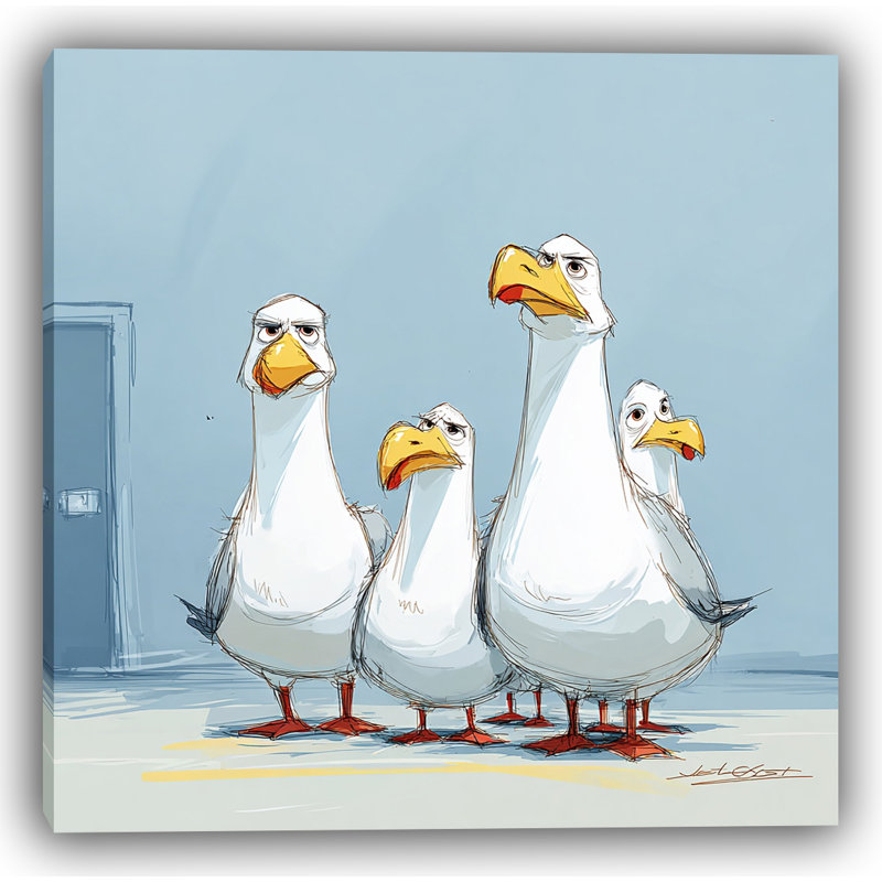 Seagull Stare - Wrapped Canvas Wall Art