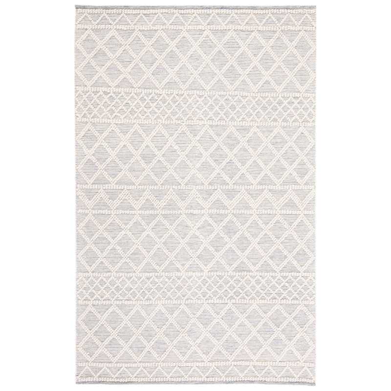 Jacques Hand-Woven Wool and Cotton Southwestern Rug , Rectangle 5' x 8'
