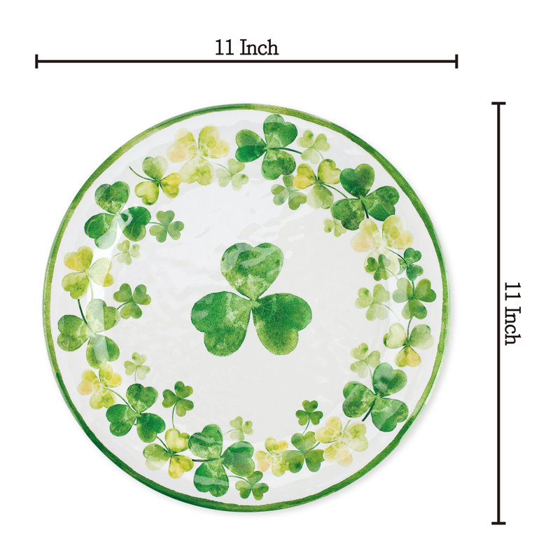 Shamrocks, 11" Plate S6