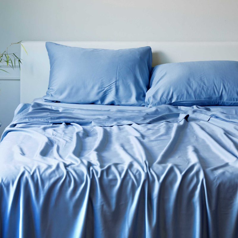 BedVoyage Pillowcase Set - 100% Viscose from Bamboo - Cooling & Lightweight, Ocean, Full Pillowcase Case Pack