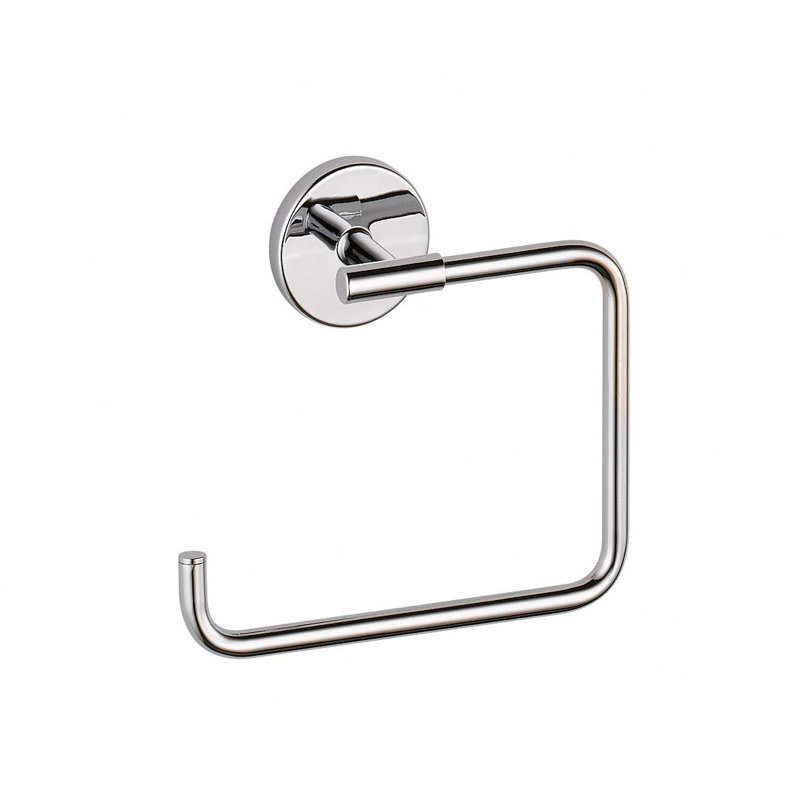 Trinsic Wall Mount Square Open Towel Ring Bath Hardware Accessory, Chrome