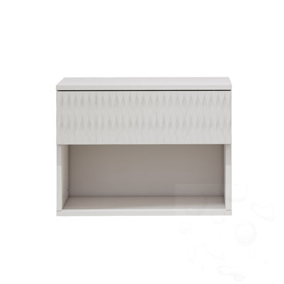Set Of 2 Wall-Mounted Nightstand With Drawer&Open Area by Ebern Designs