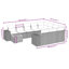 Grand canapé modulaire en rotin PE Vidaxl