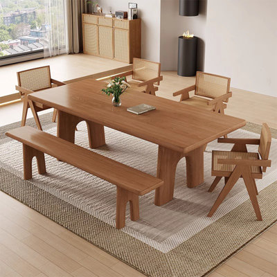 Ancient Chinese style Solid wood dining table set