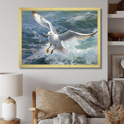 «Watchful Seagull IV», art mural sur toile