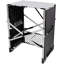 Table de camping pliable avec lanterne - Aluminium - 1 pièce - Table de camping - Argent - 154 lb avec lanterne détachable-1487820671