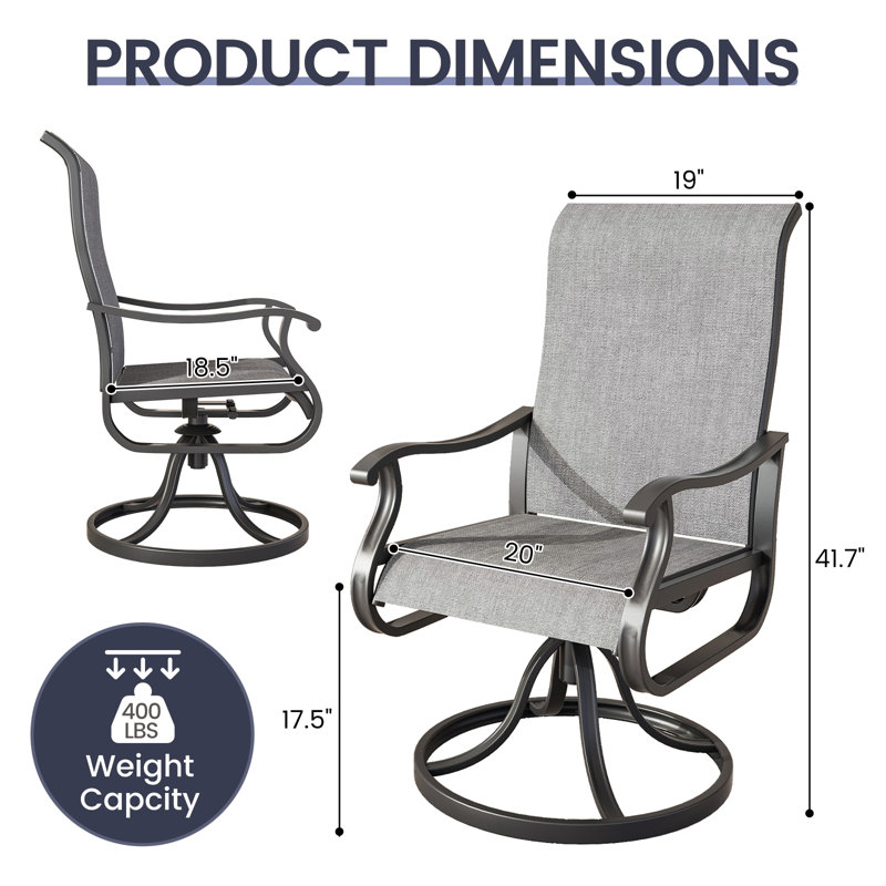 Fauteuil d'extérieur Cami, Gris