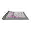 Tissé à la machine à motif géométrique en laine et polyester gris/rose/blanc Tapis décoratif-2033462434