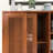 31.5" Wood Mid Century Modern Rattan Sideboard With Adjustable Shelf