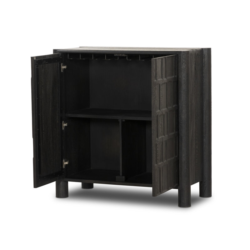 Armoire d'appoint 43 po Junie, Noir, noir, noir, noir