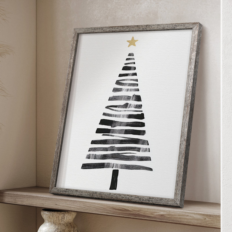 Reproduction d'art encadrée de Noël, LXBII - bois massif, H 11 po x l 9 po