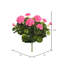 Buisson de géranium artificiel 17,5 "en polyester-913431851