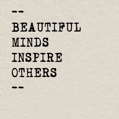 Beautiful Minds Inspire - Wrapped Canvas Print