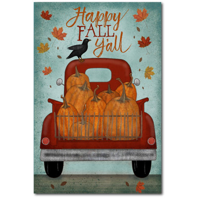 " Fall Pickup Flag " Painting Print