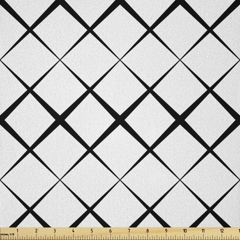 Darlisa Monochrome Pattern with X Shape Multi-Purpose Fabric